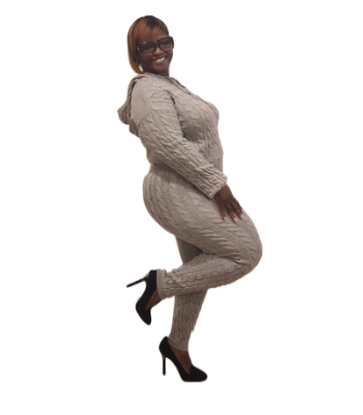 2 Piece Ribbed Crop Top Set w/Hood |YEnvyMe Ribbed Set | 2Piece Textured Hooded Set