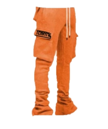 Joggers | Mens Stacked Joggers | YEnvyMe Mens Stacked Sweatpants | Cargo Side Pockets