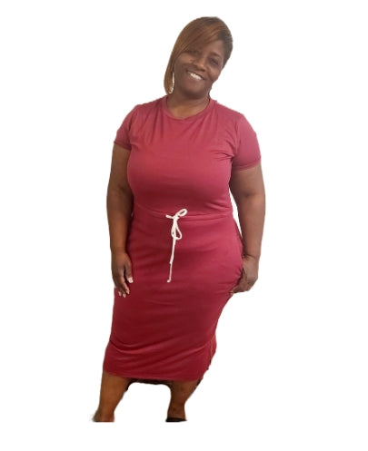 Dress | T-Shirt Dress | Crewneck T-Shirt Dress | YEnvyMe T-Shirt Dress