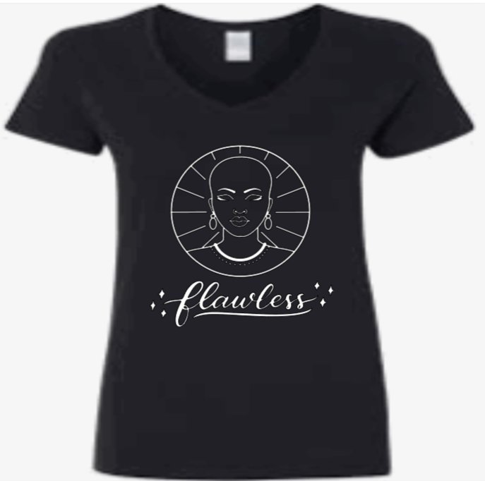 YEnvyME Custom T-Shirt | Embrace My Beauty Shirts | Flawless T-Shirt | No Hair Don't Care T-Shirt | V-Neck | Crewneck