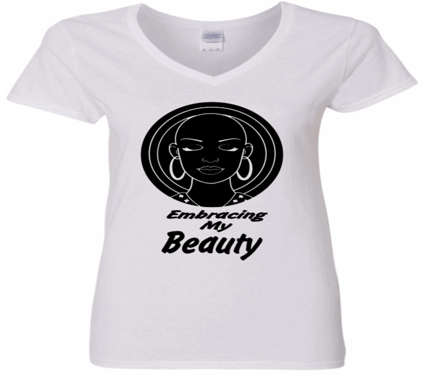YEnvyME Custom T-Shirt | Embrace My Beauty Shirts | Flawless T-Shirt | No Hair Don't Care T-Shirt | V-Neck | Crewneck