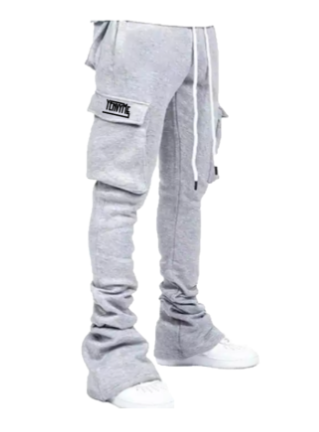 Gray best sale stacked sweats
