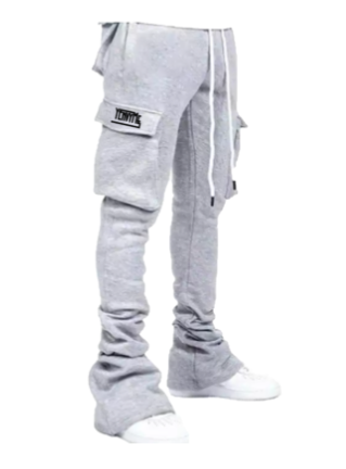 Stacked joggers discount