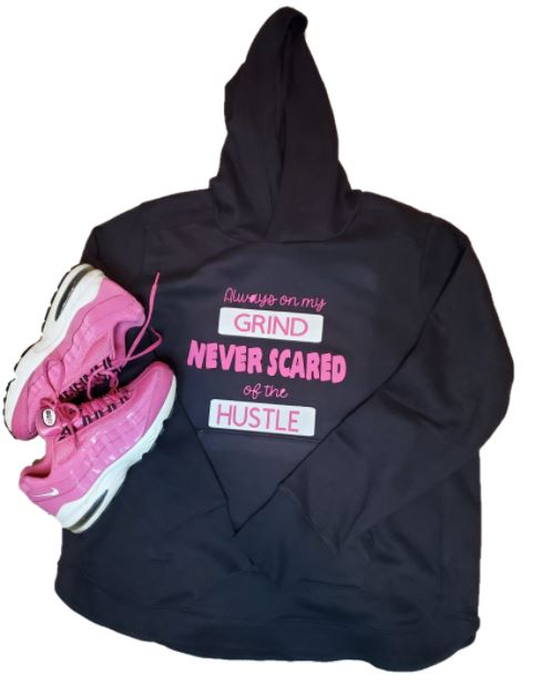 YEnvyMe Custom T-Shirt | Never Scared Hoodie T-Shirt | Always On My Grind Never Scared Hoodie T-Shirt